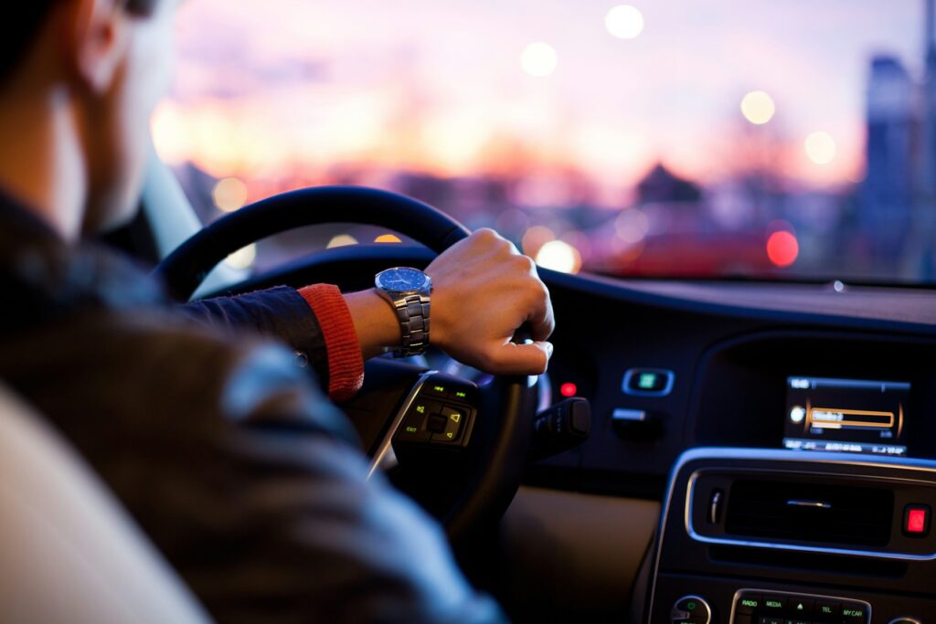 Driver at the wheel