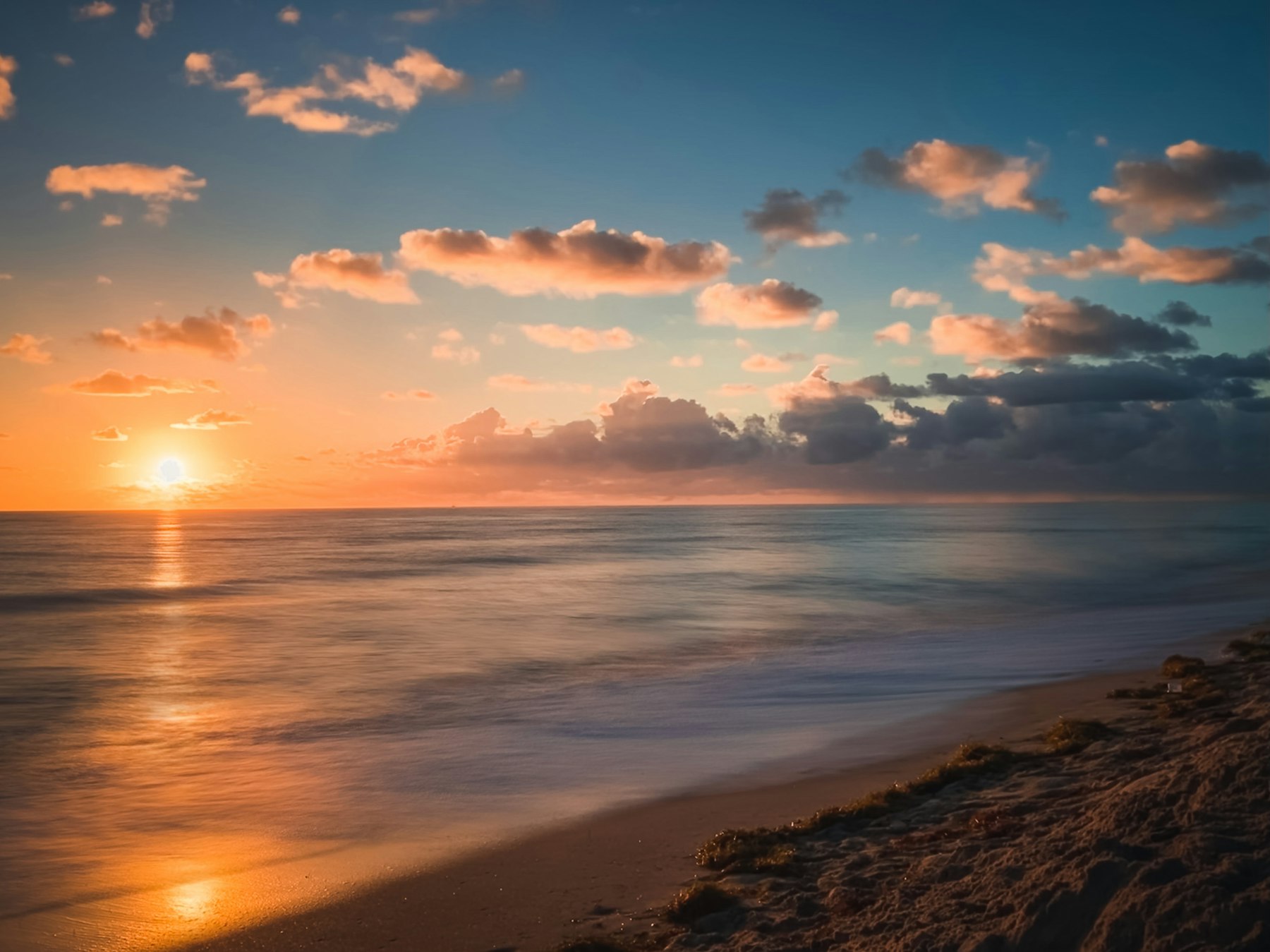 Sunrise over the Atlantic from a Treasure Coast beach